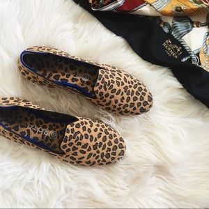 Rothys Leopard Print Loafer Flats